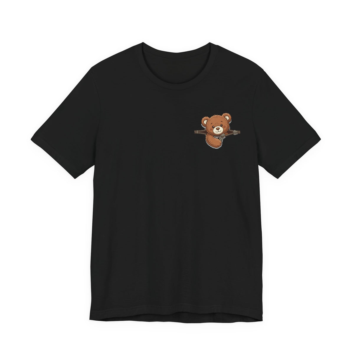 Peeking Brown Bear Unisex Graphic T-Shirt