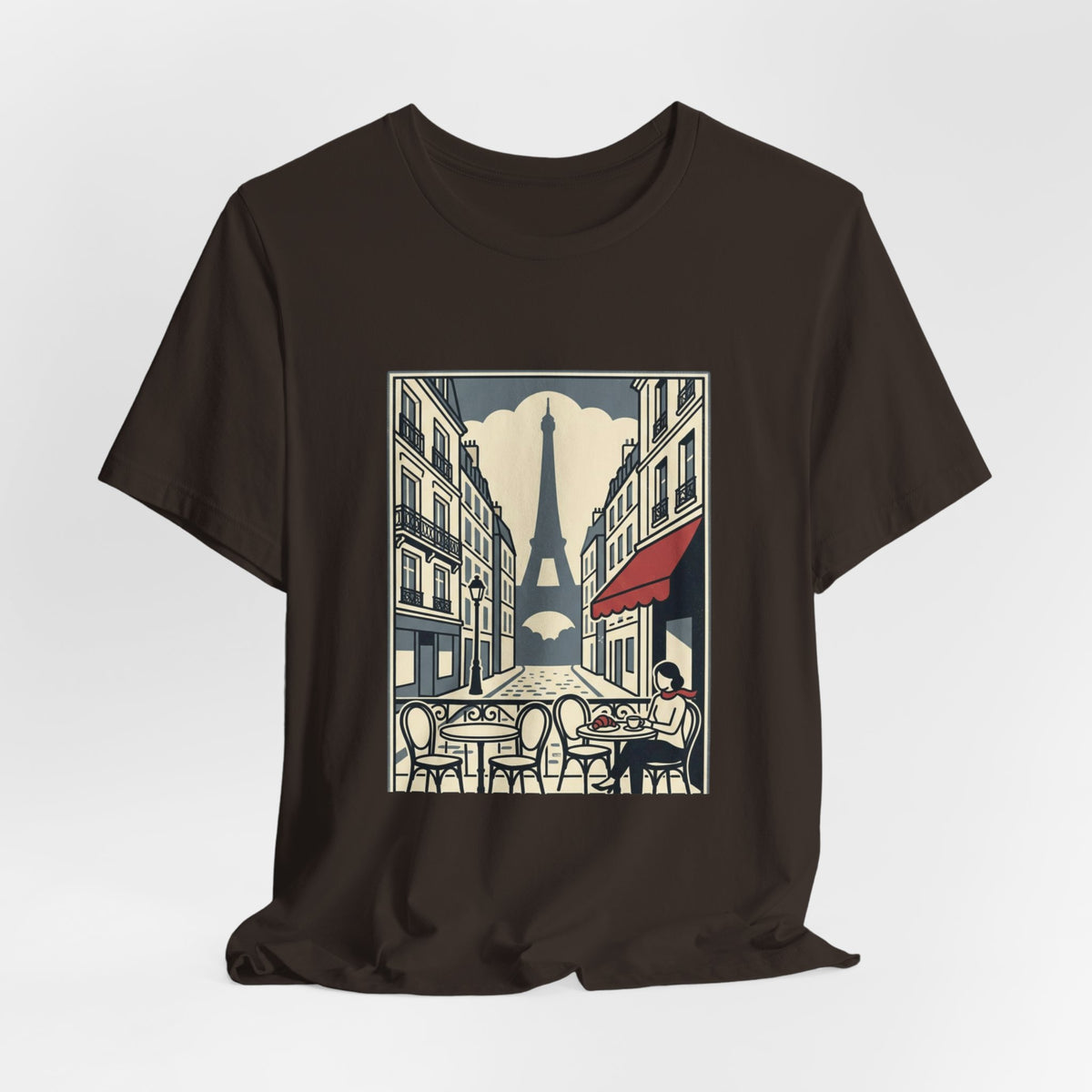 Paris Cafe Street Unisex Graphic T-Shirt