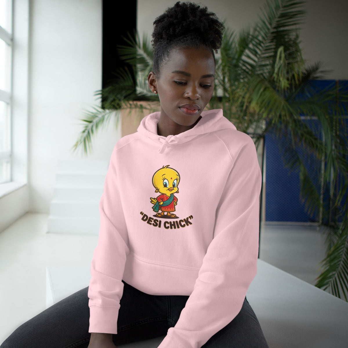 Desi Chick Cartoon Unisex Graphic Hoodie