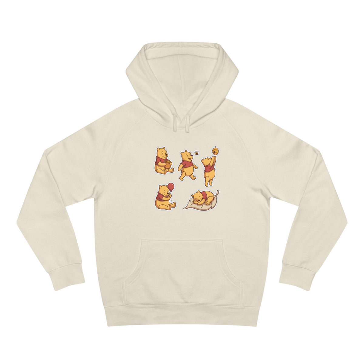 Playful Honey Bear Unisex Graphic Hoodie