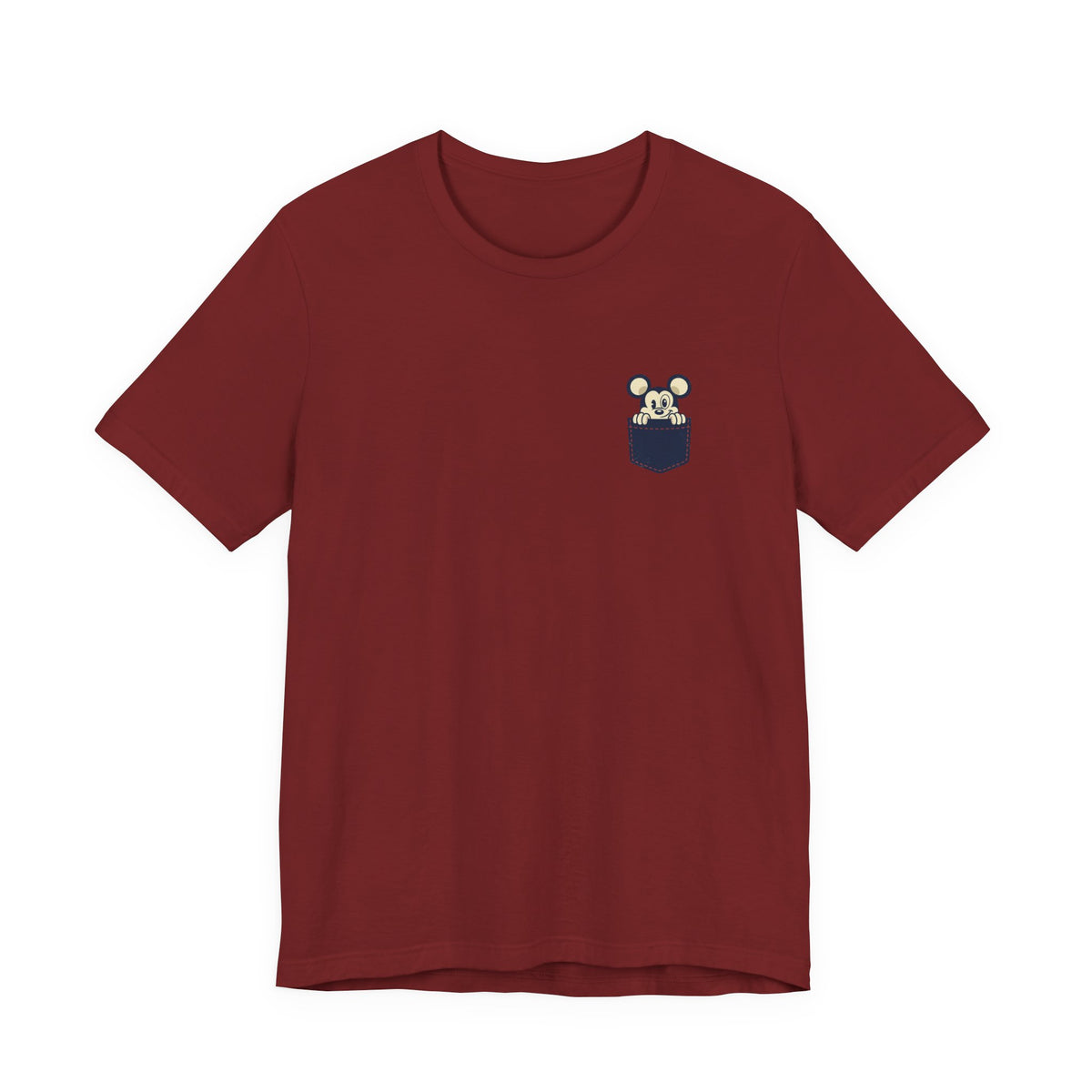 Pocket Bear Print Unisex Graphic T-Shirt