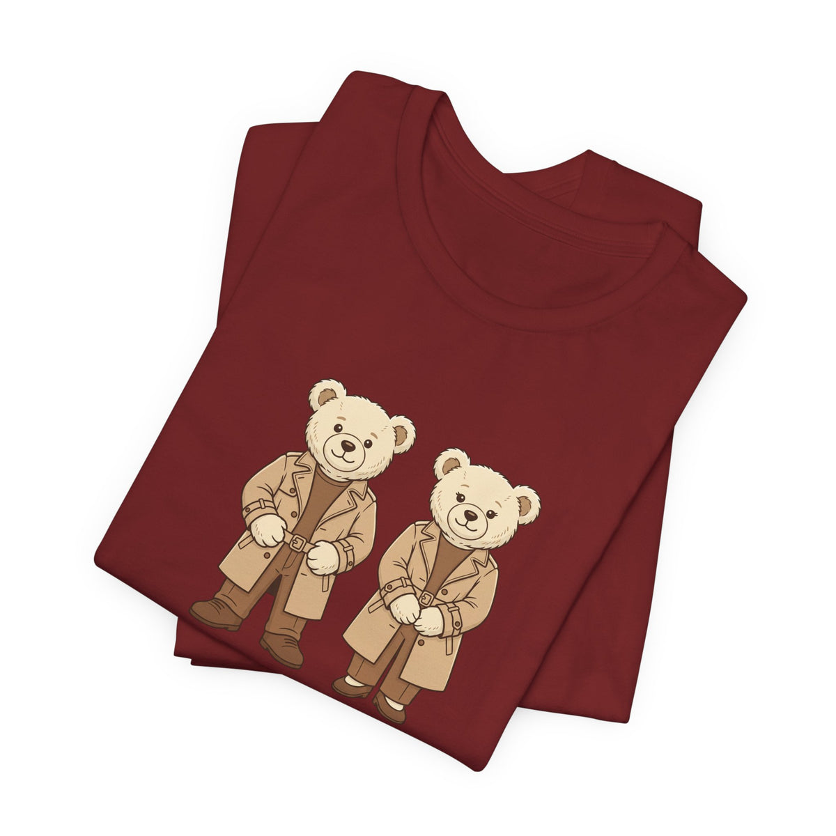 Trench Coat Teddy Bears Unisex Graphic T-Shirt