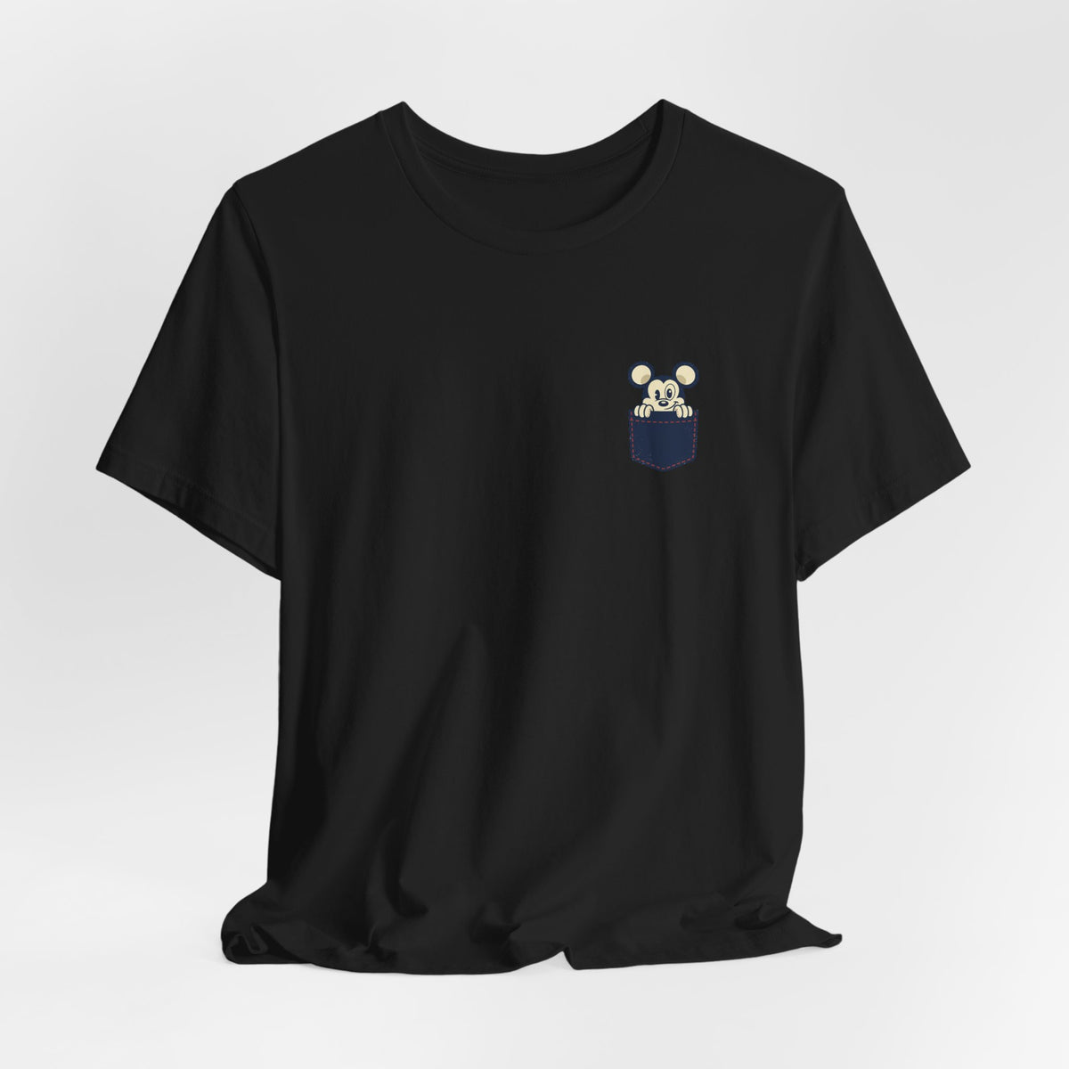 Pocket Bear Print Unisex Graphic T-Shirt