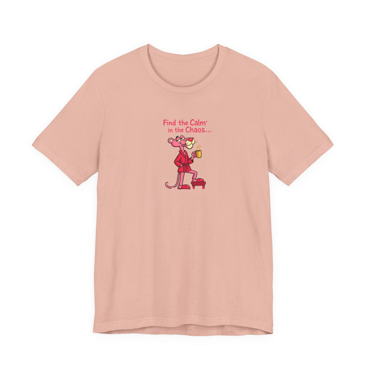 Calm in the Chaos Cat Unisex Graphic T-Shirt