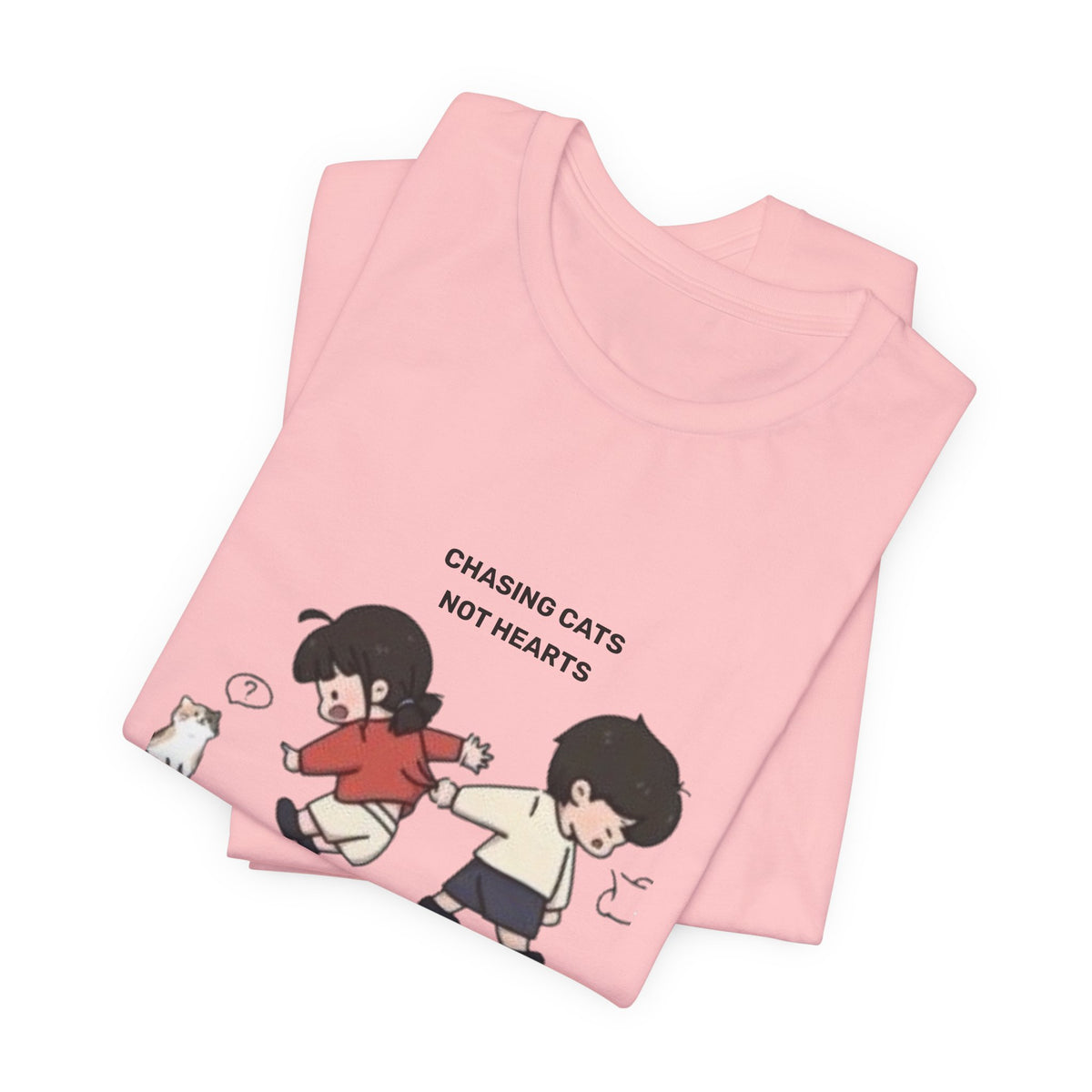 Chasing Cats Not Hearts Unisex Graphic T-Shirt