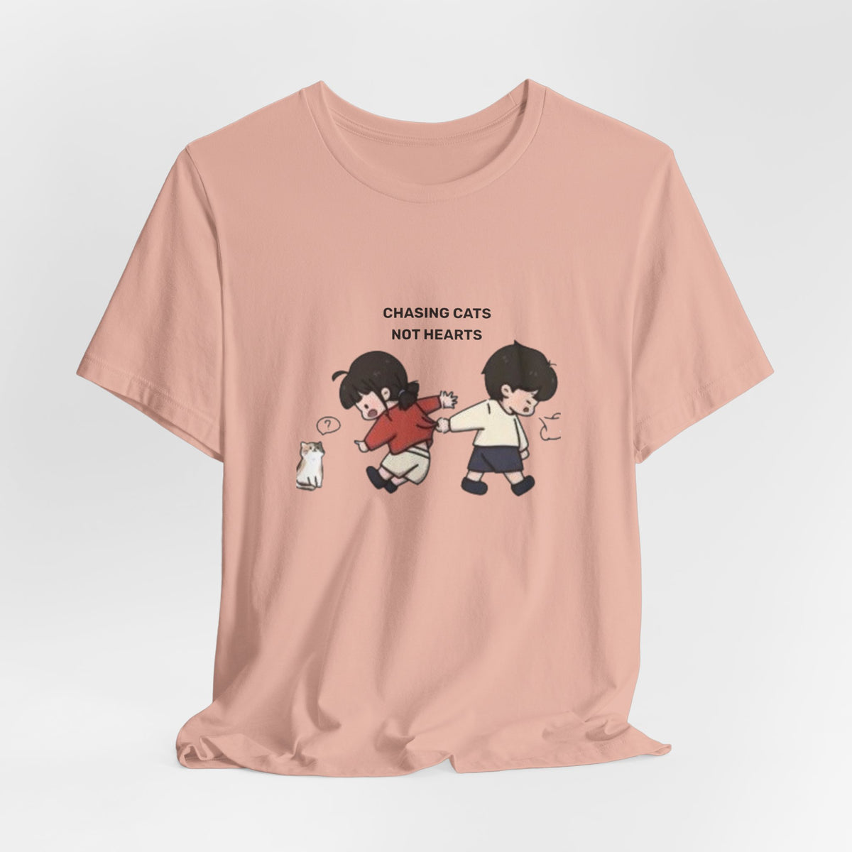 Chasing Cats Not Hearts Unisex Graphic T-Shirt