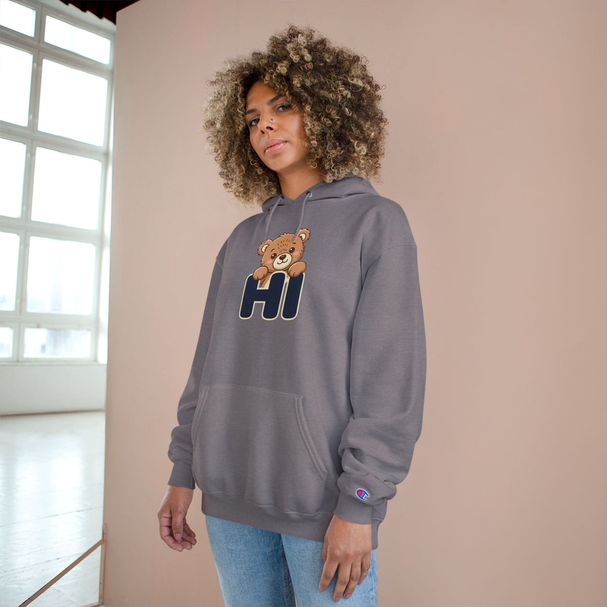 Hi Teddy Bear Unisex Graphic Hoodie
