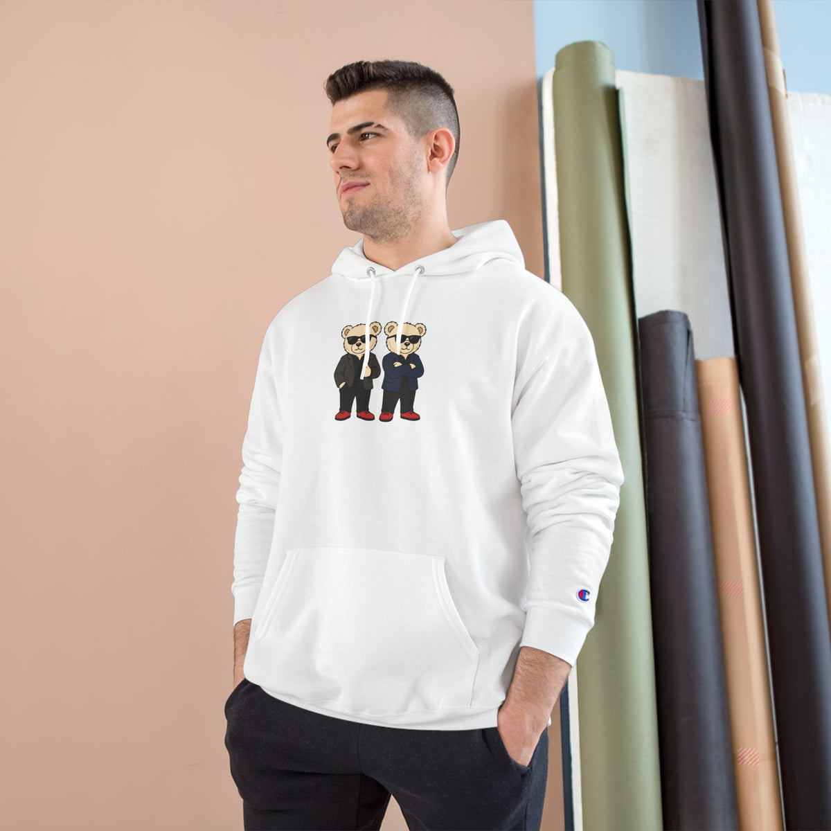 Sunglasses Bear Duo Unisex Graphic Hoodie