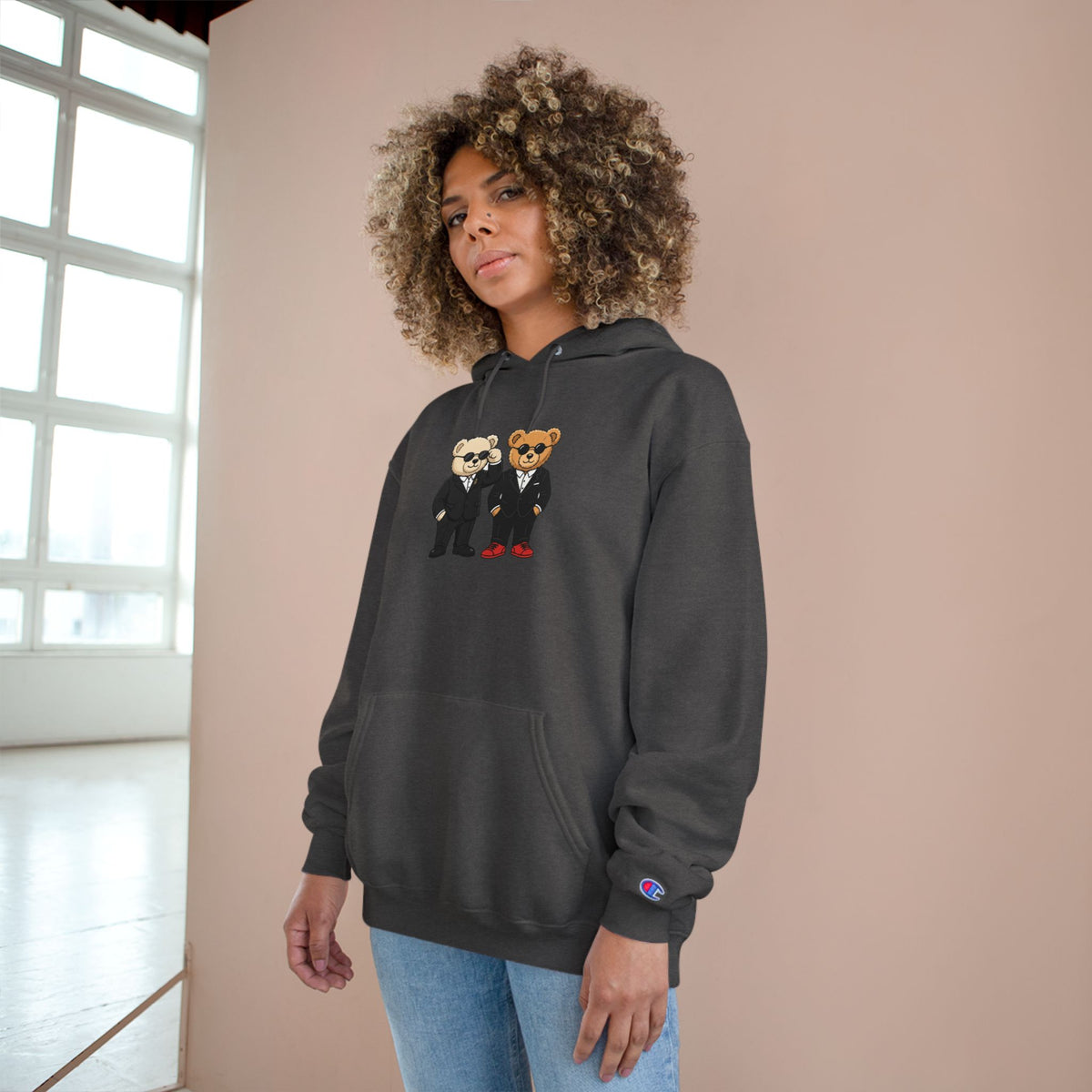 Smart Suit Bear Duo Unisex Graphic Hoodie