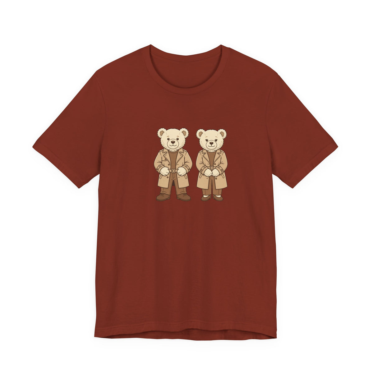 Trench Coat Teddy Bears Unisex Graphic T-Shirt