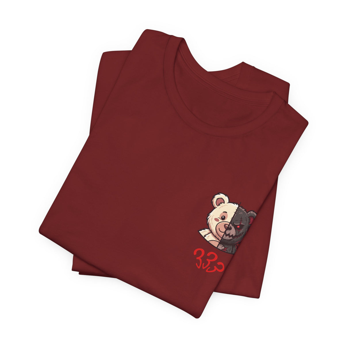 Two-Tone Bear and Om Unisex Graphic T-Shirt