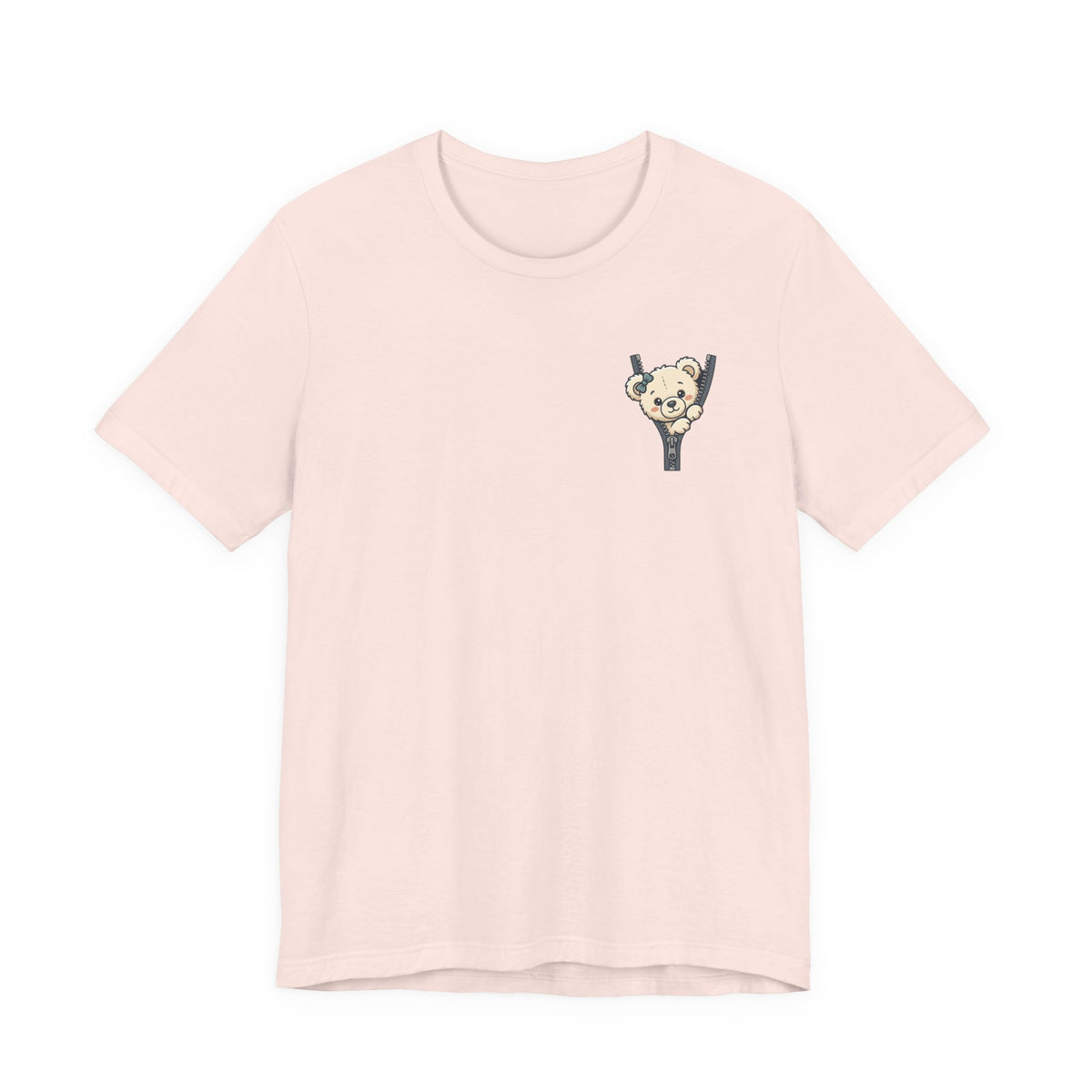 Peeking Teddy Bear Unisex Graphic T-Shirt