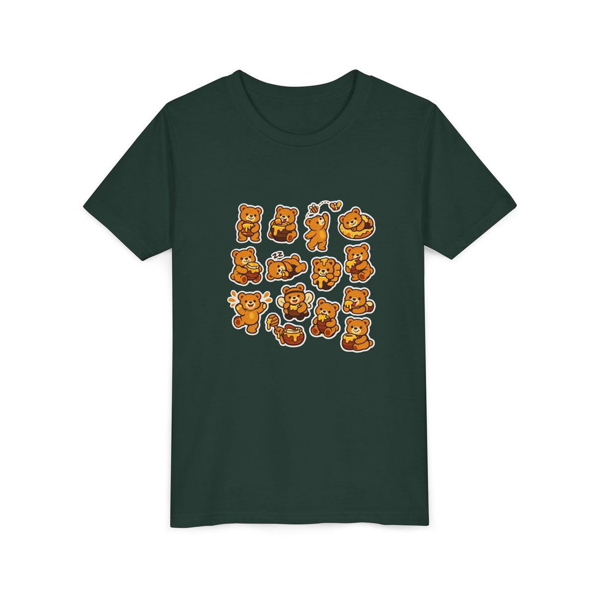 Honey Bear Collage Kids' Graphic T-Shirt