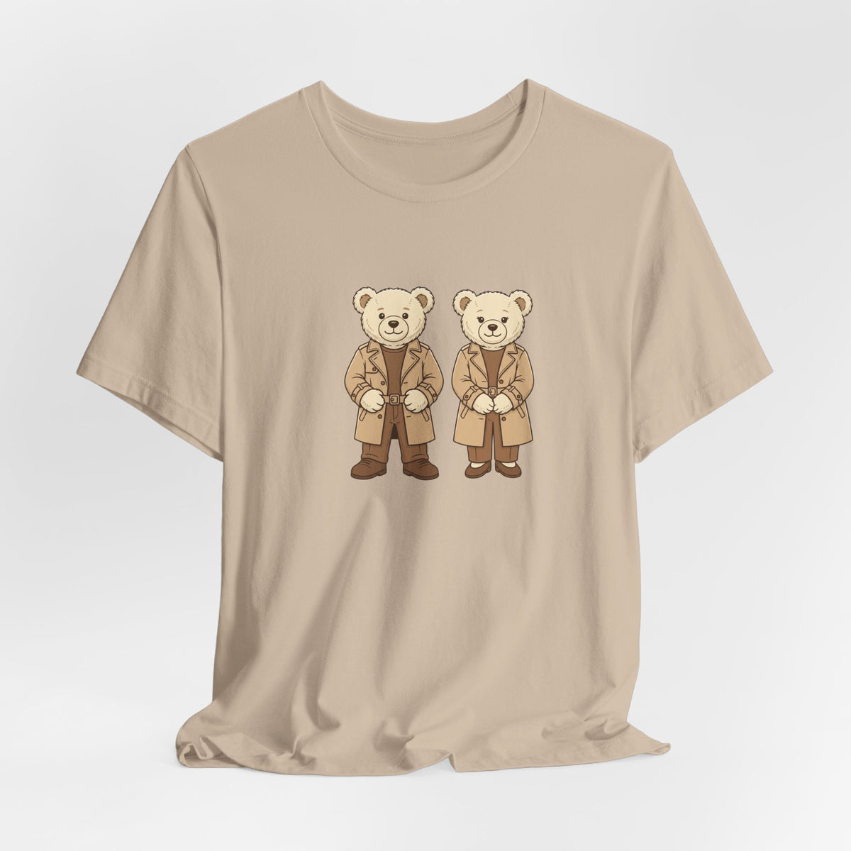 Trench Coat Teddy Bears Unisex Graphic T-Shirt