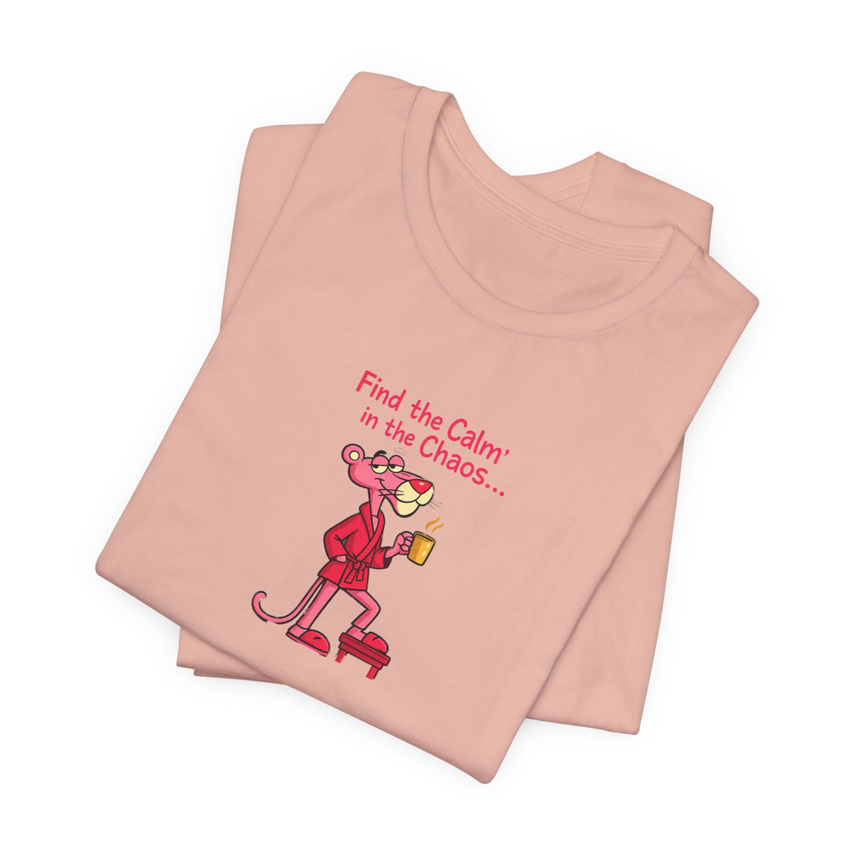 Calm in the Chaos Cat Unisex Graphic T-Shirt