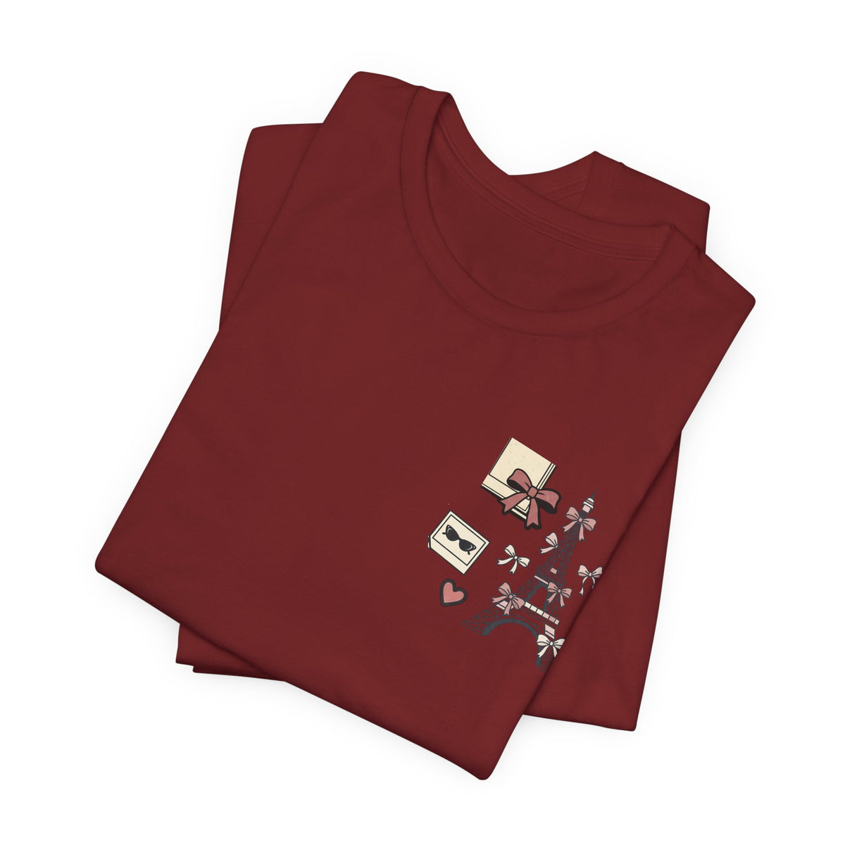 Paris Bow Collage Unisex Graphic T-Shirt