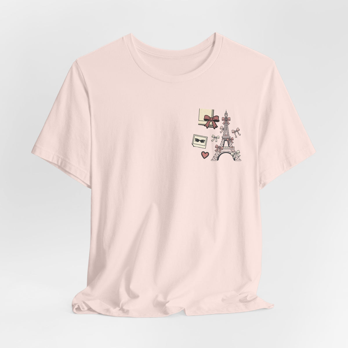 Paris Bow Collage Unisex Graphic T-Shirt