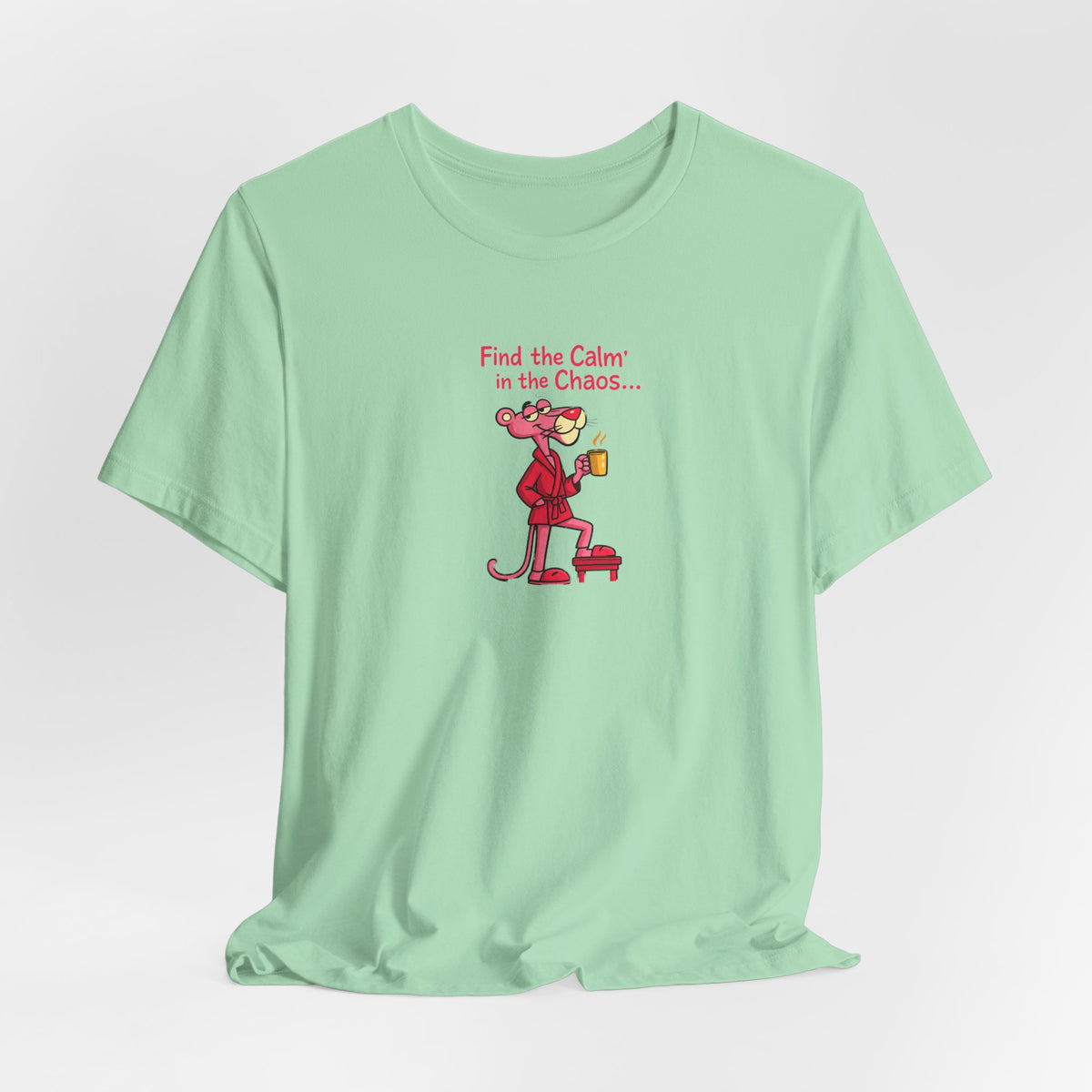 Calm in the Chaos Cat Unisex Graphic T-Shirt
