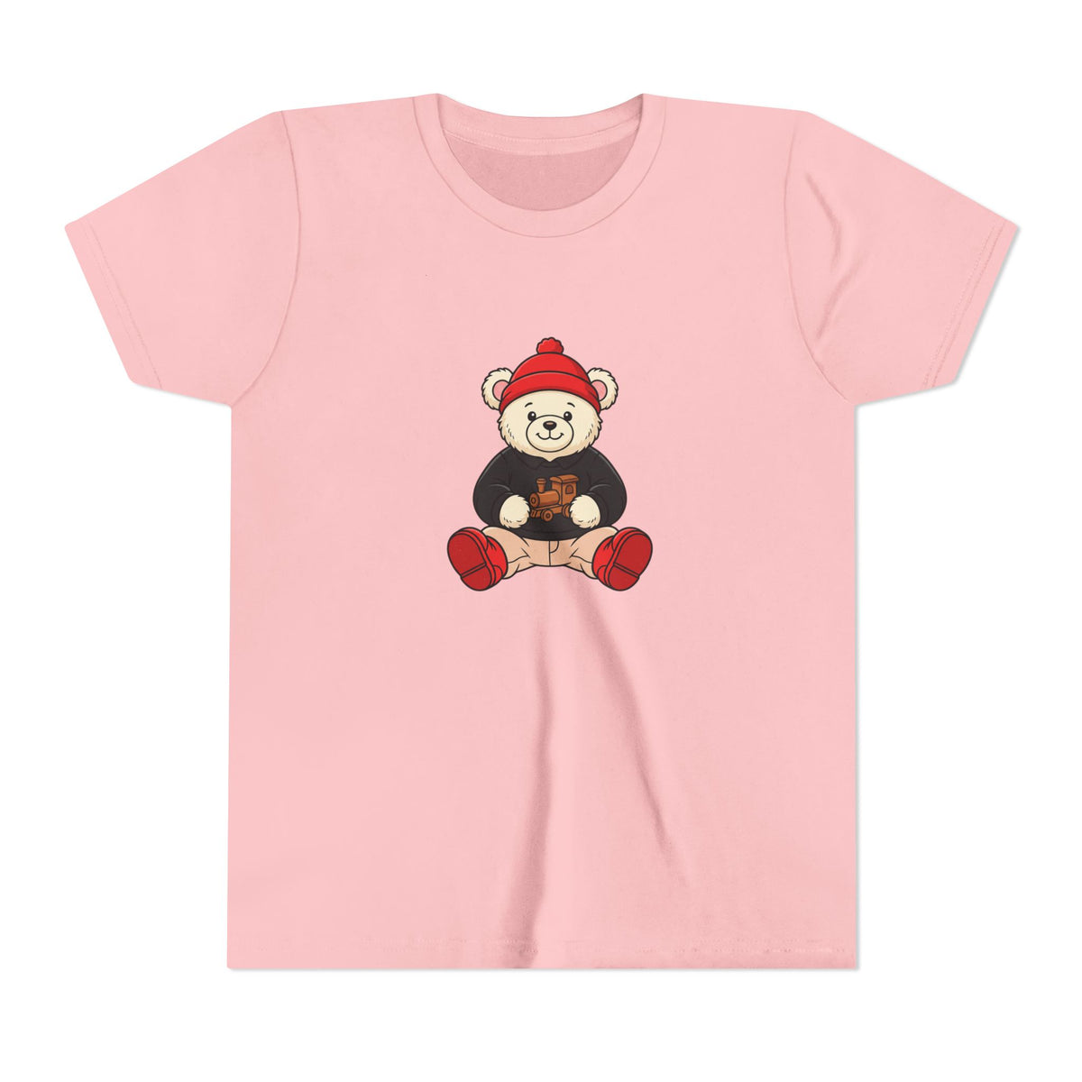 Red Beanie Teddy Bear Kids' Graphic T-Shirt