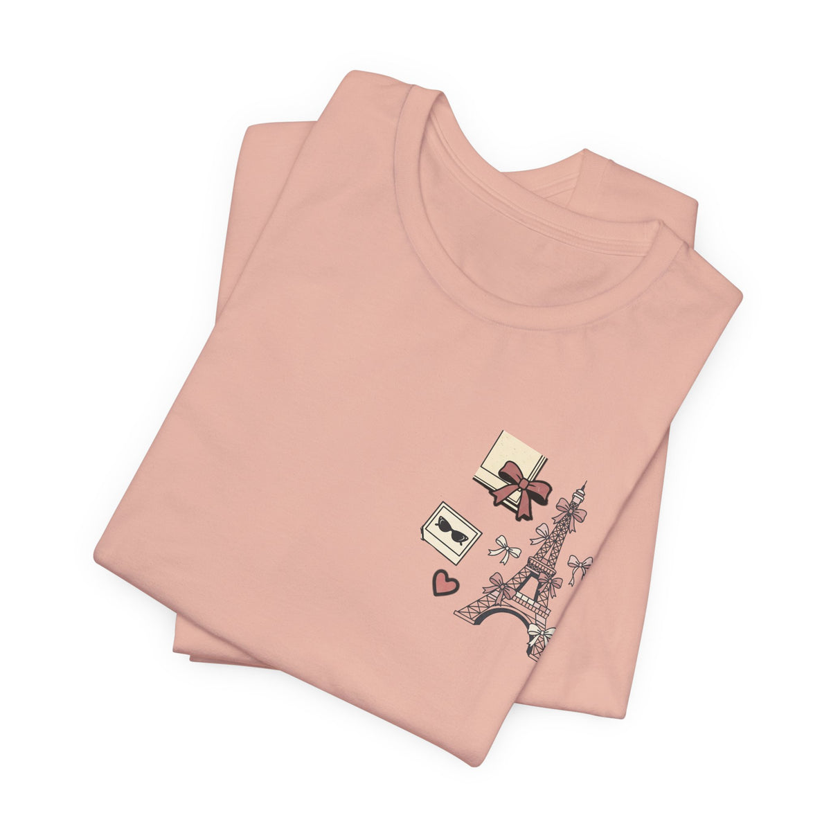Paris Bow Collage Unisex Graphic T-Shirt