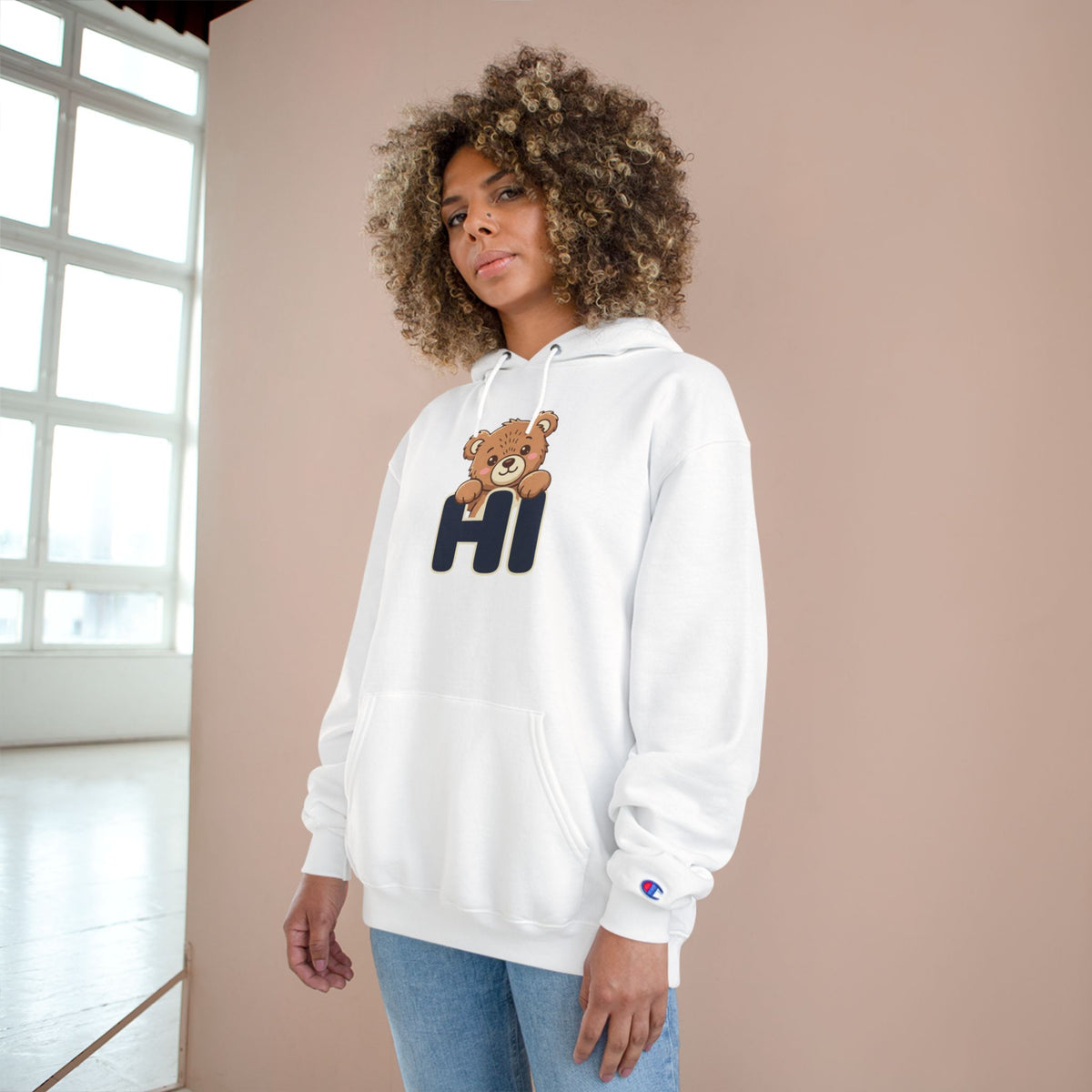 Hi Teddy Bear Unisex Graphic Hoodie