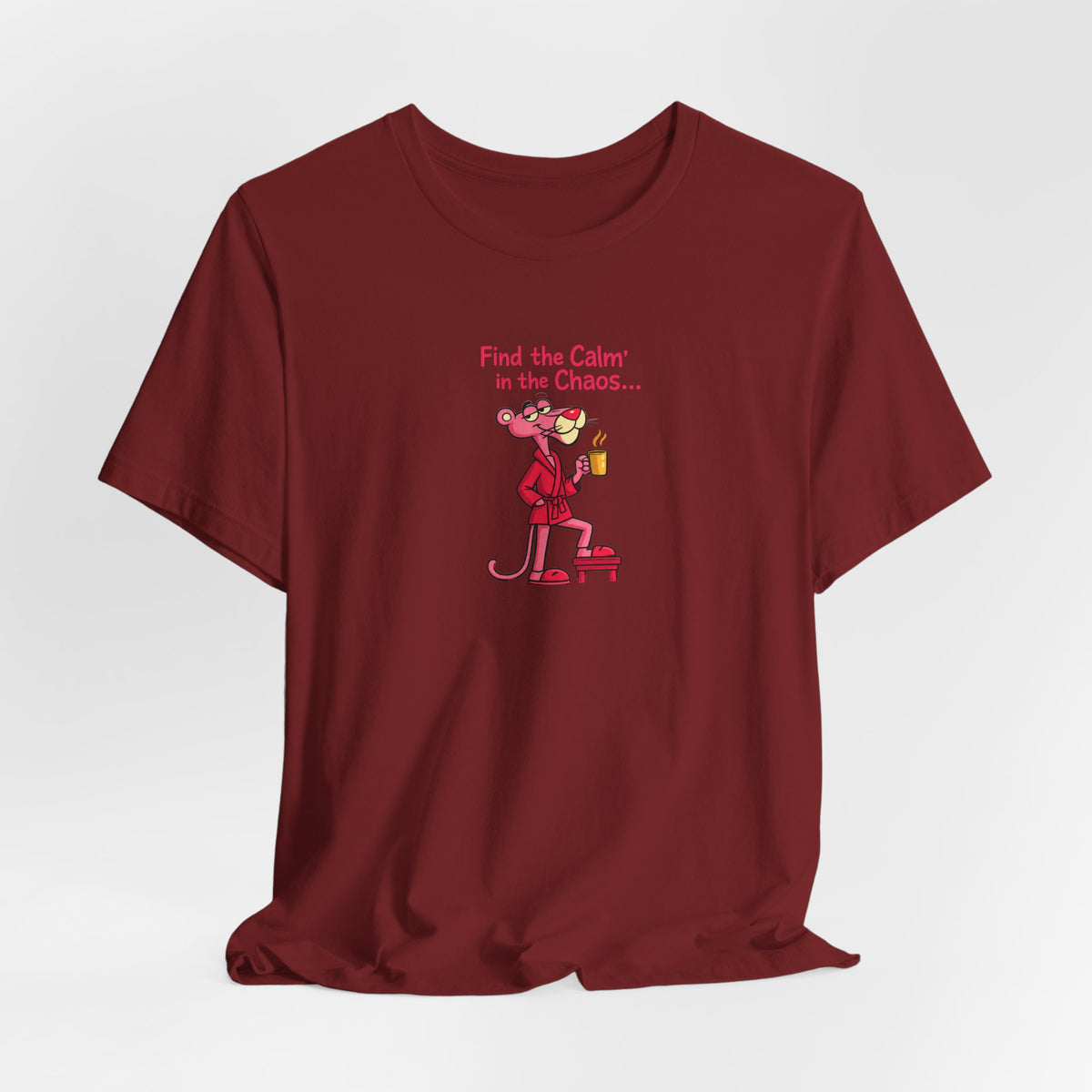 Calm in the Chaos Cat Unisex Graphic T-Shirt