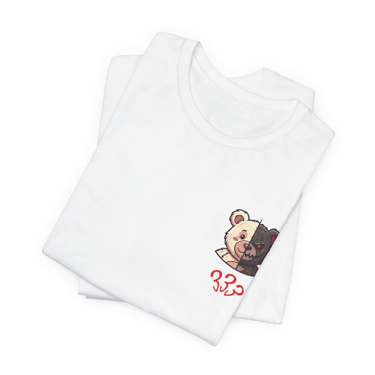 Two-Tone Bear and Om Unisex Graphic T-Shirt