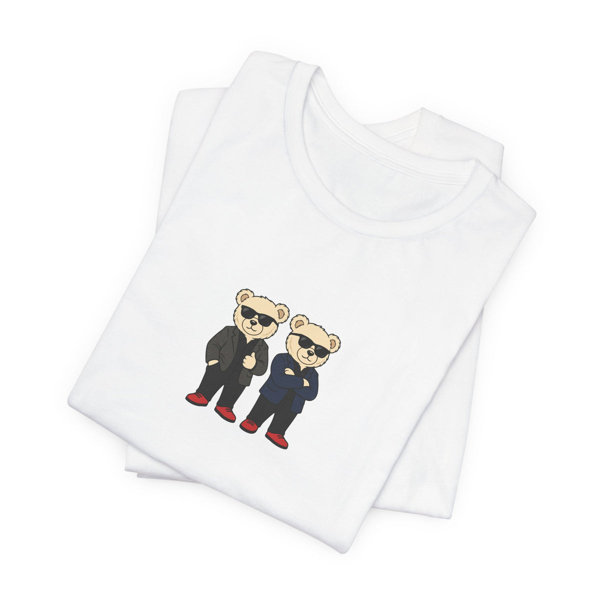 Sunglasses Bear Duo Unisex Graphic T-Shirt