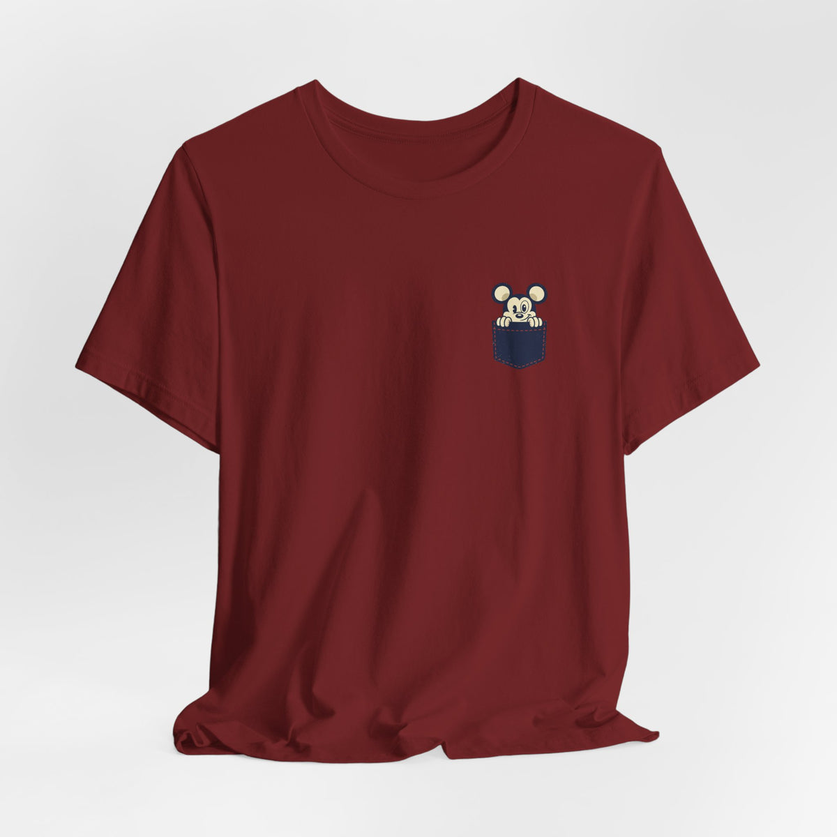 Pocket Bear Print Unisex Graphic T-Shirt