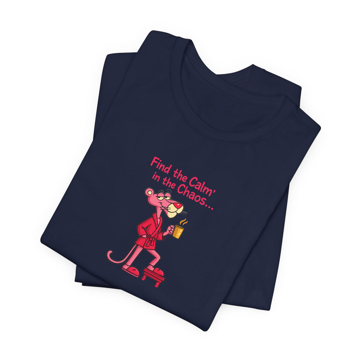 Calm in the Chaos Cat Unisex Graphic T-Shirt