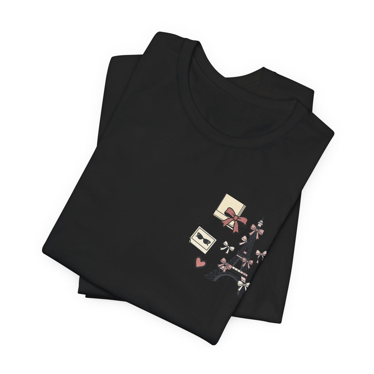 Paris Bow Collage Unisex Graphic T-Shirt
