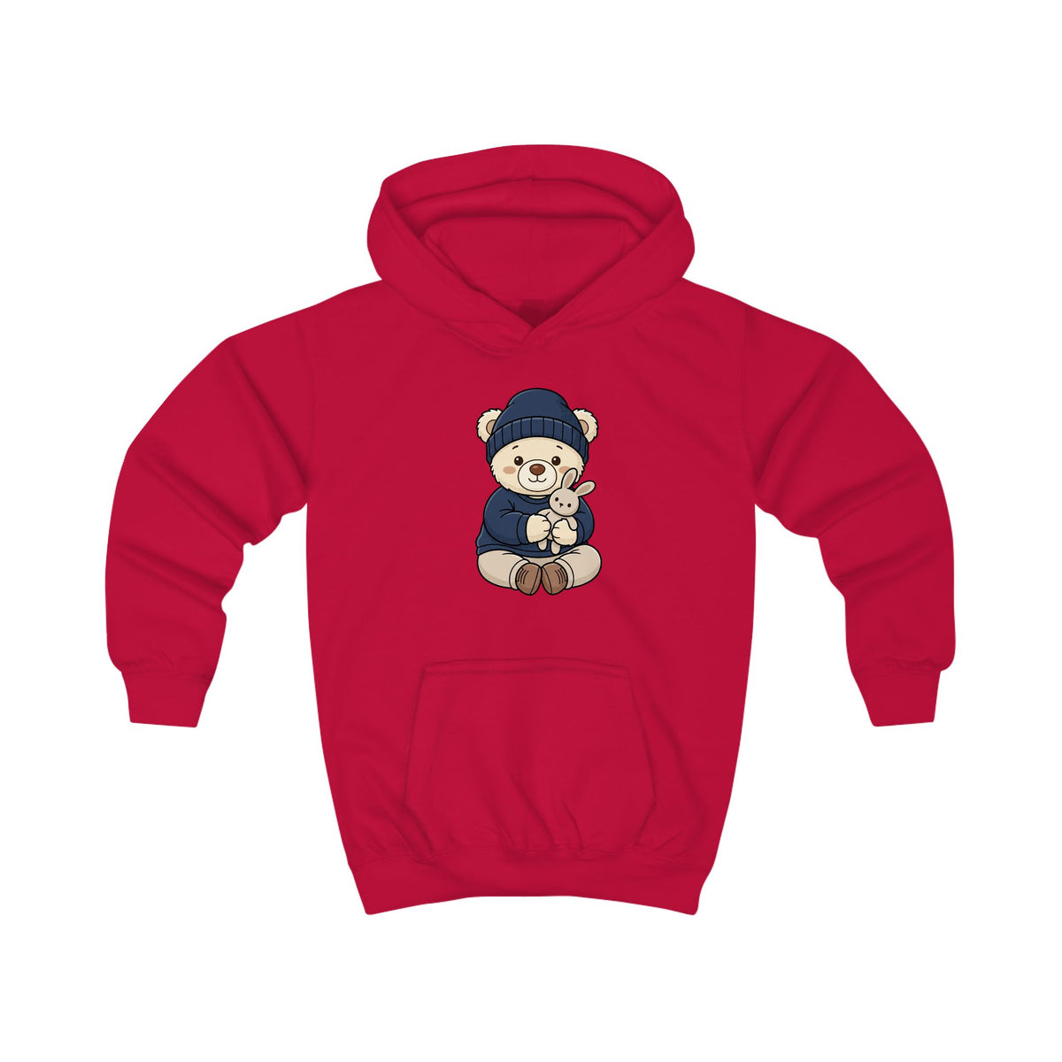 Teddy Bear and Bunny Kids' Graphic Hoodie