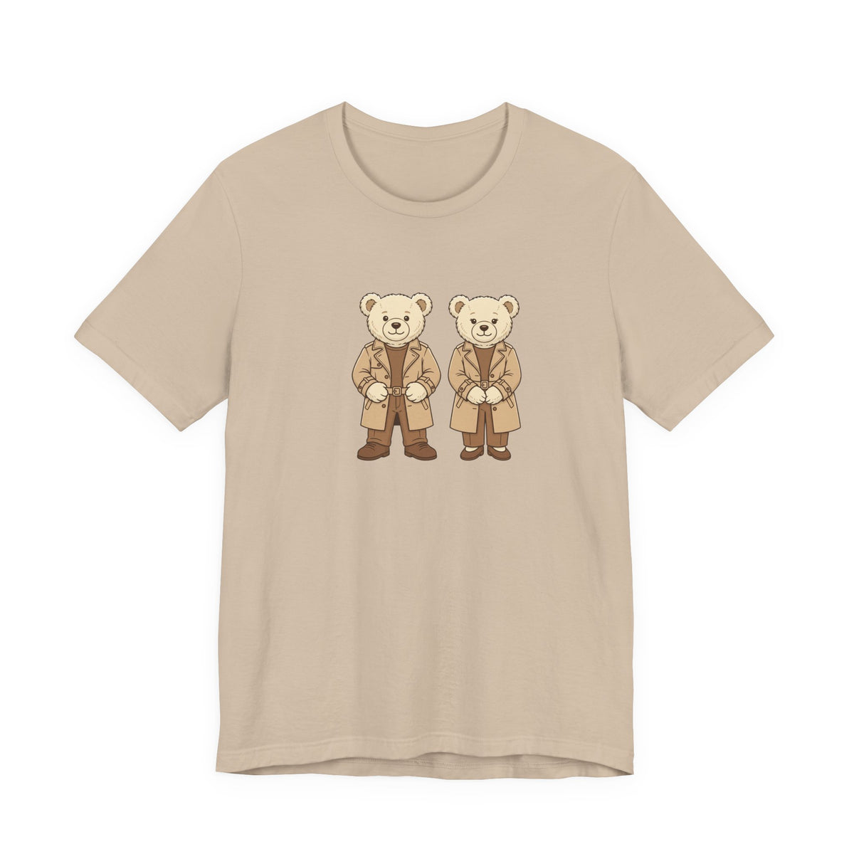 Trench Coat Teddy Bears Unisex Graphic T-Shirt