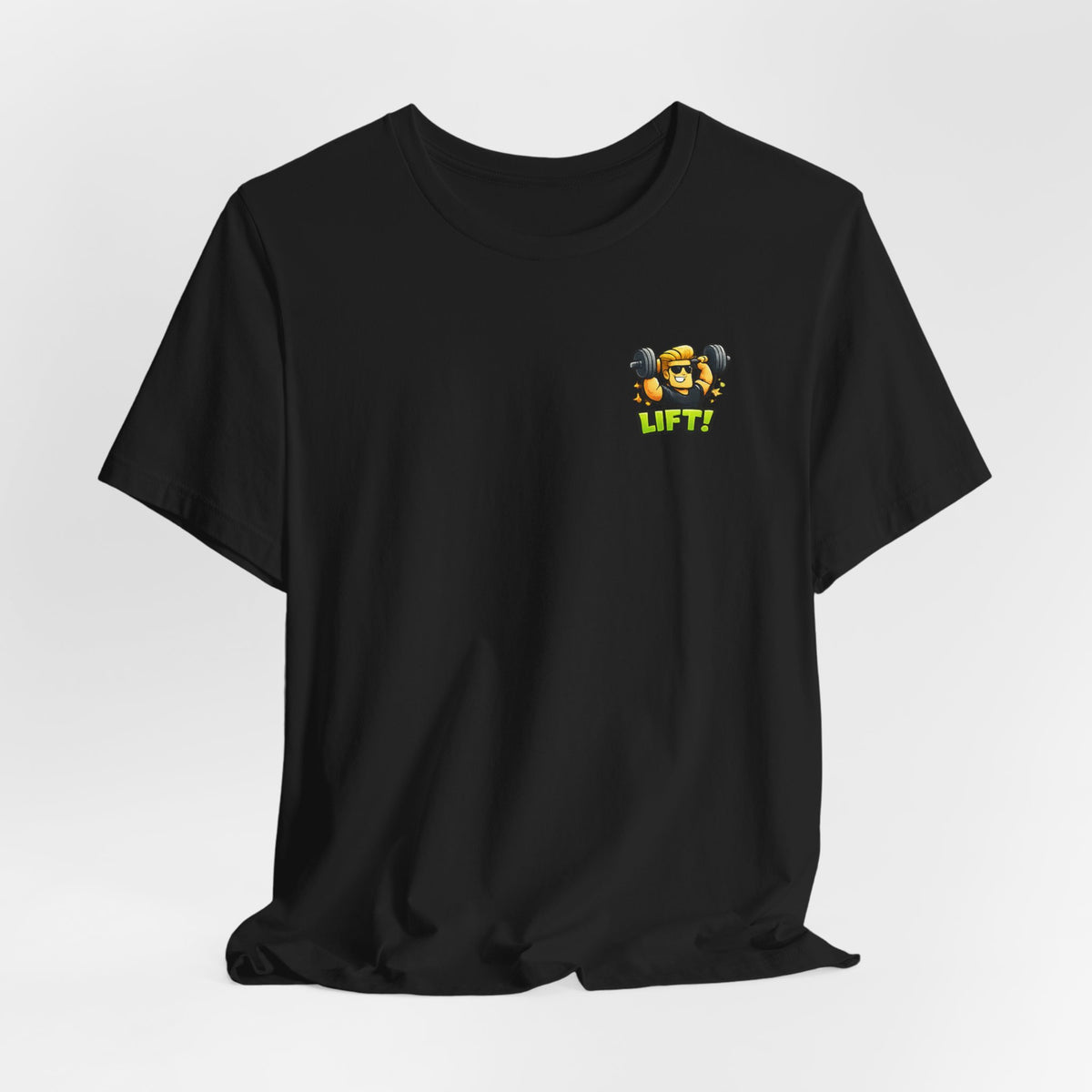 Lift! Cartoon Fitness Unisex Graphic T-Shirt