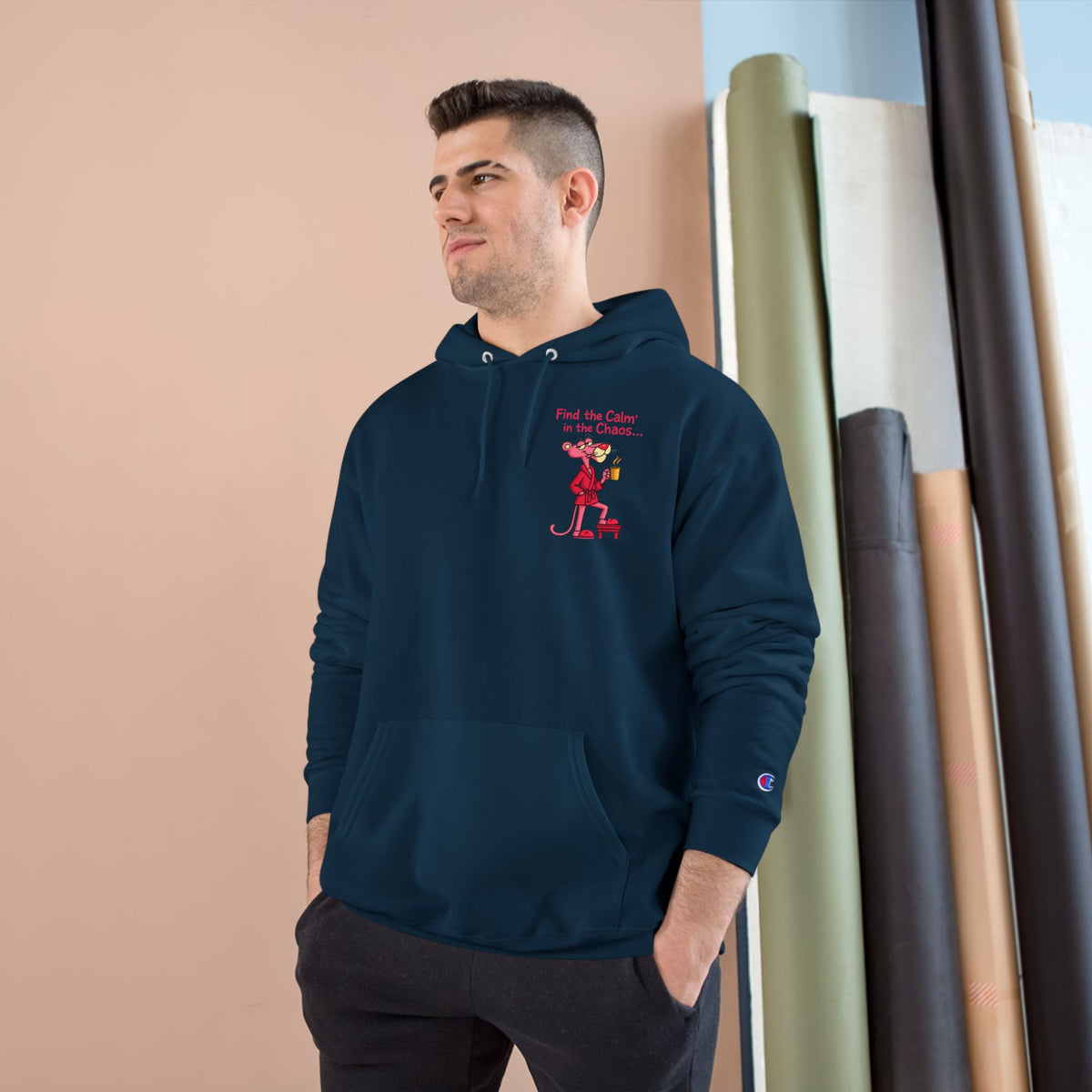 Calm in the Chaos Cat Unisex Graphic Hoodie