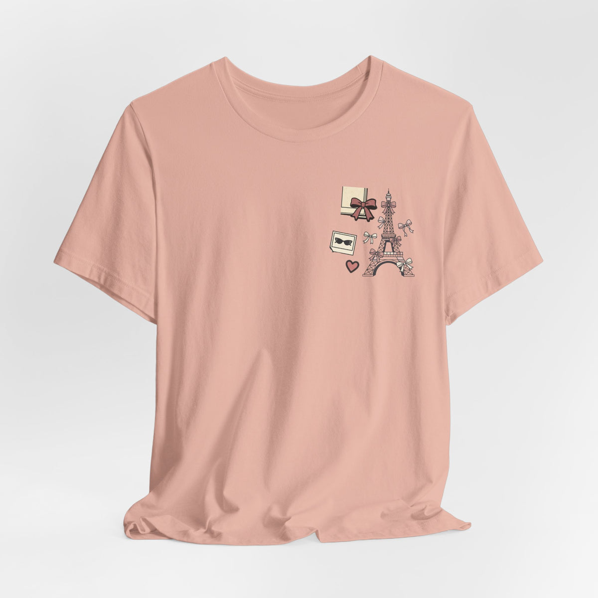 Paris Bow Collage Unisex Graphic T-Shirt