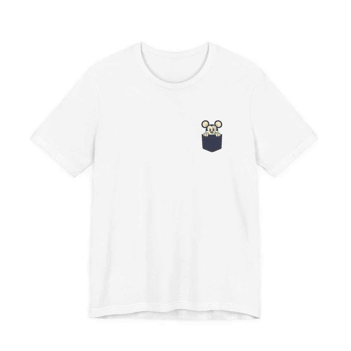 Pocket Bear Print Unisex Graphic T-Shirt