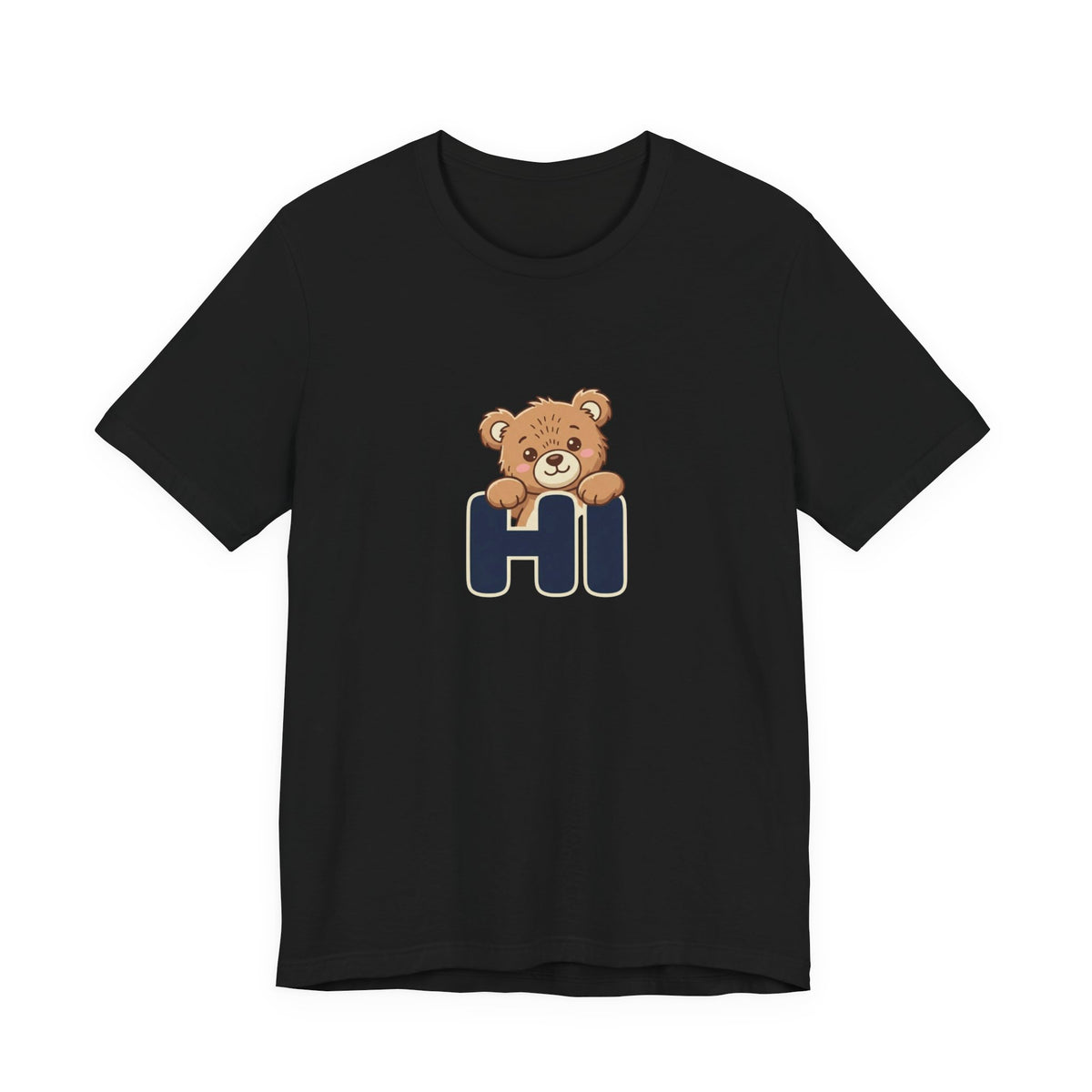 Hi Teddy Bear Unisex Graphic T-Shirt