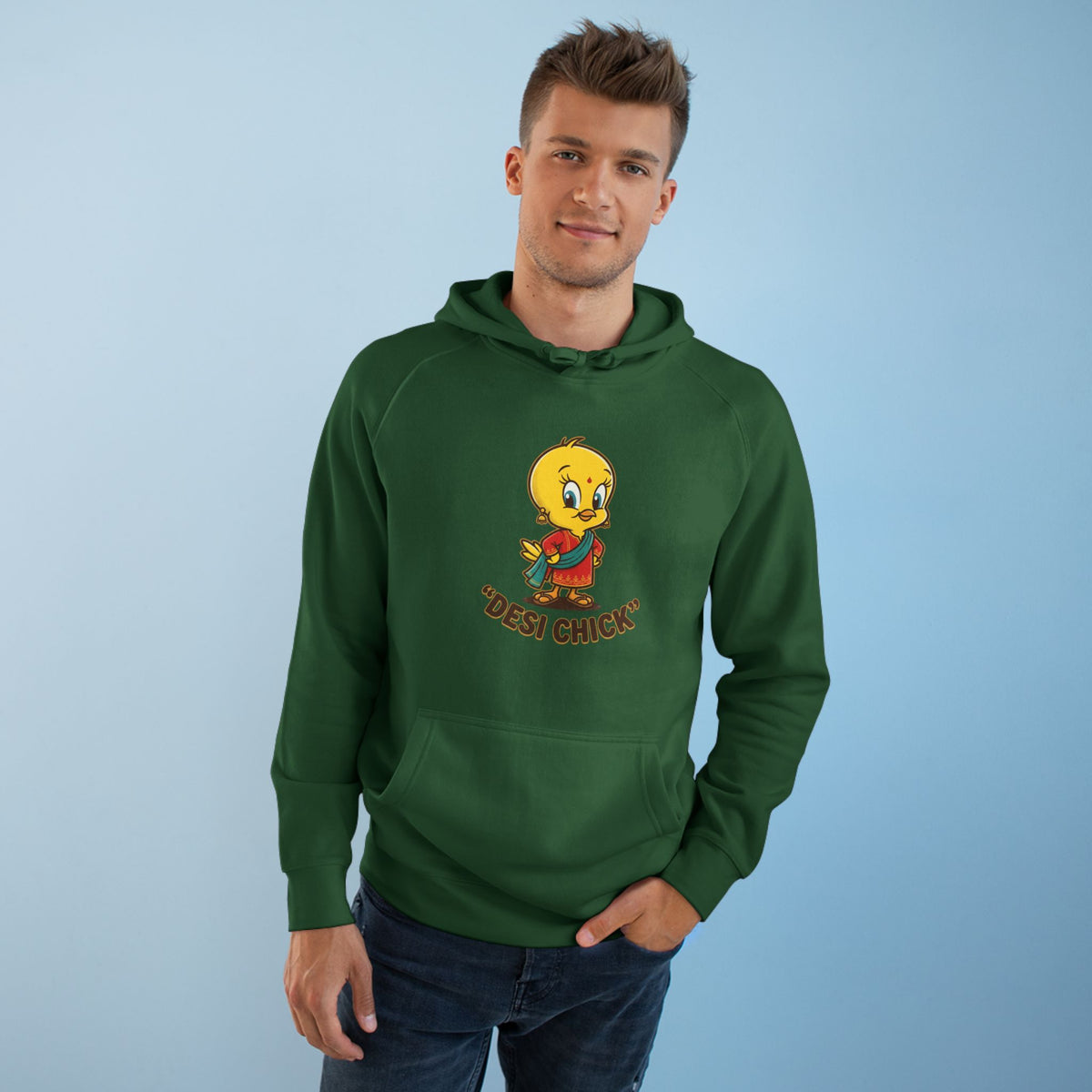 Desi Chick Cartoon Unisex Graphic Hoodie