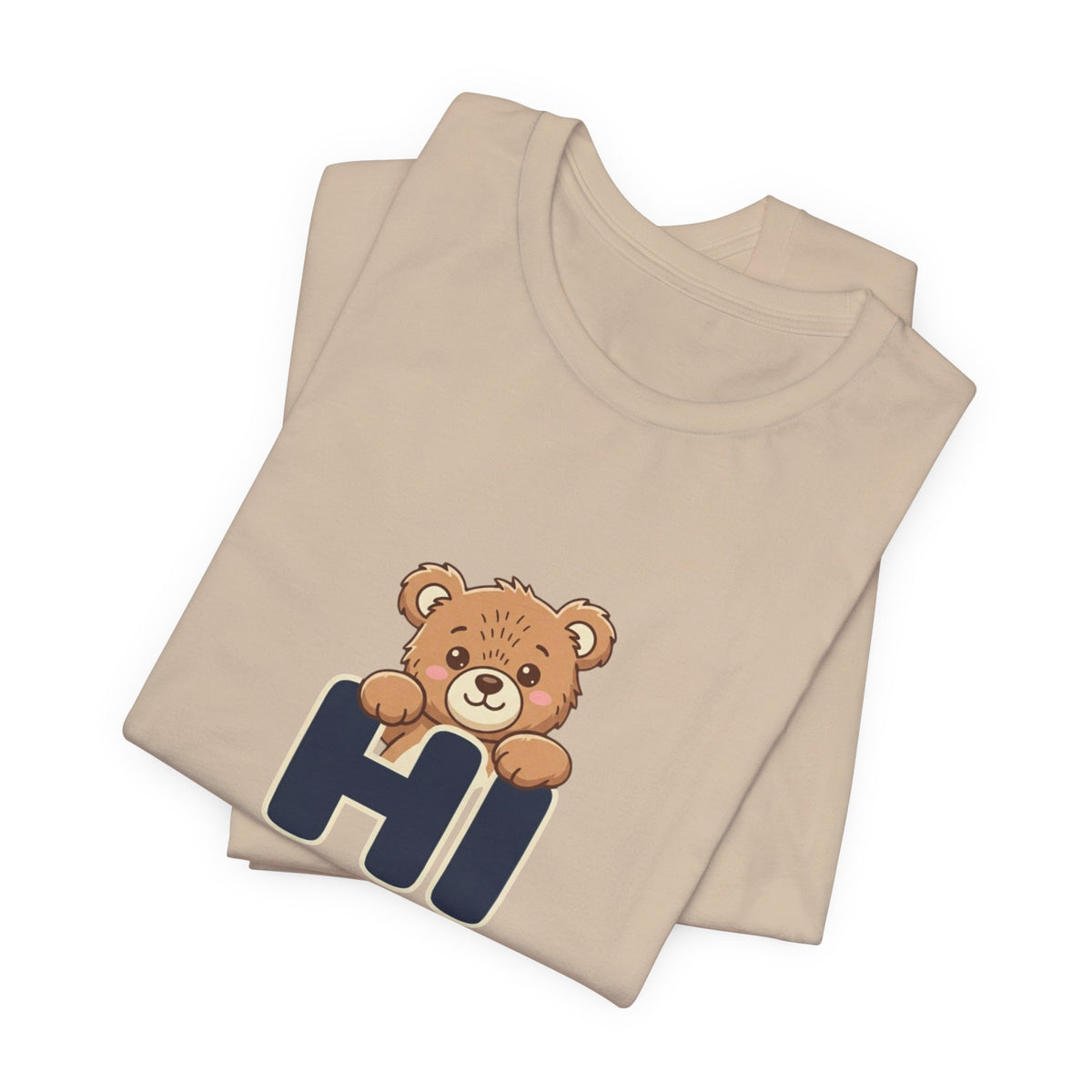 Hi Teddy Bear Unisex Graphic T-Shirt