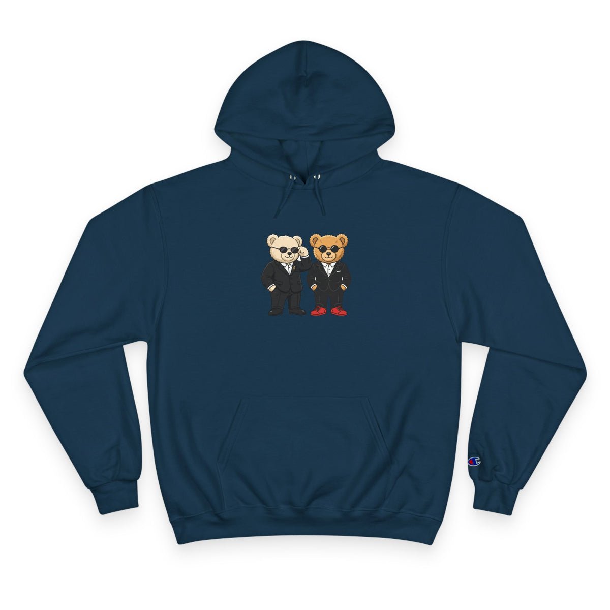 Smart Suit Bear Duo Unisex Graphic Hoodie