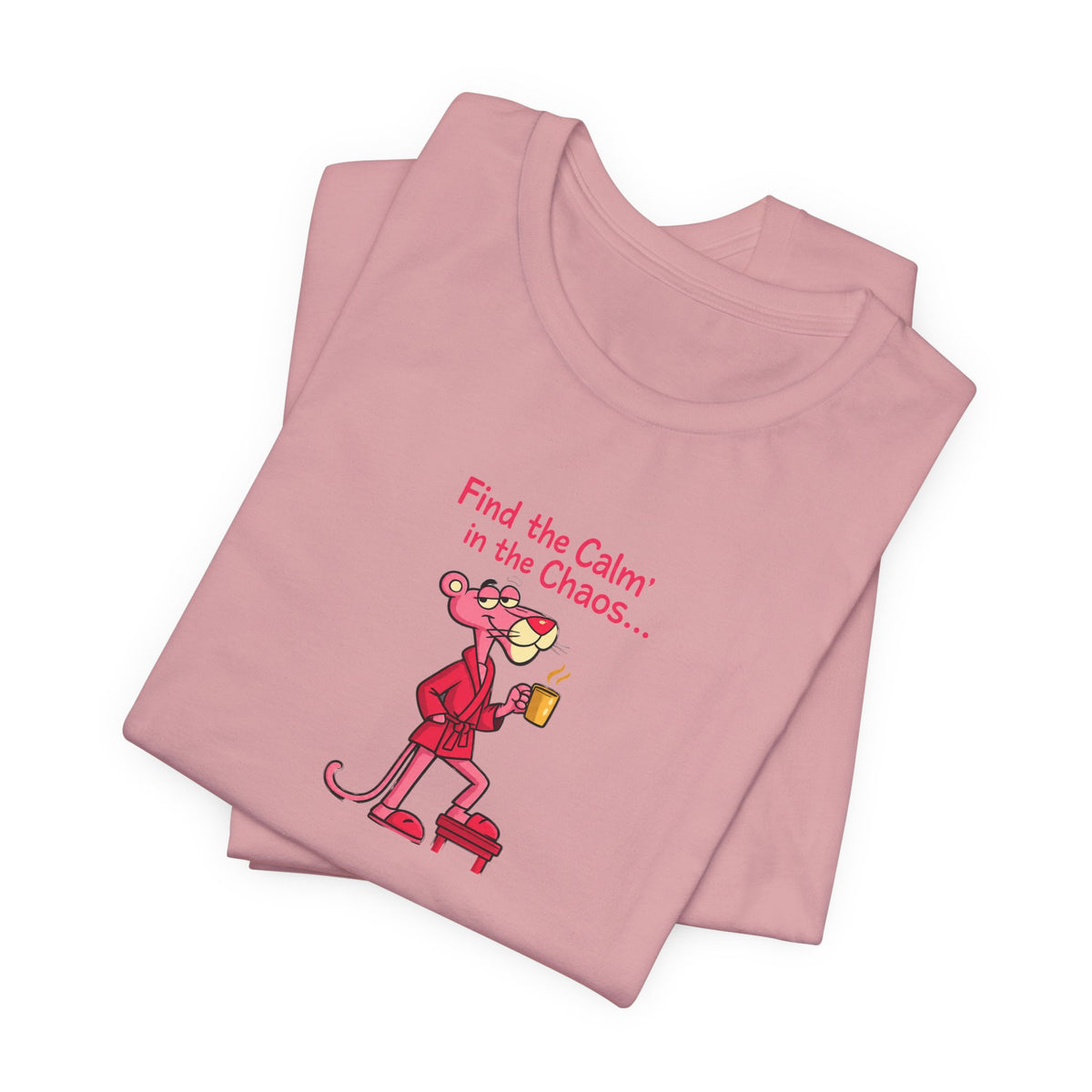 Calm in the Chaos Cat Unisex Graphic T-Shirt