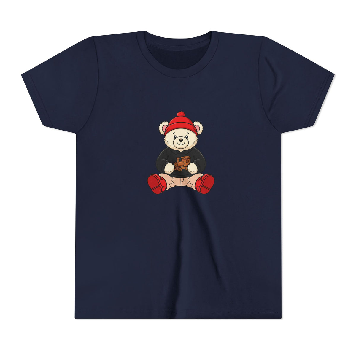 Red Beanie Teddy Bear Kids' Graphic T-Shirt