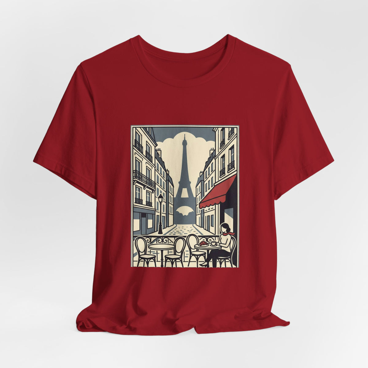 Paris Cafe Street Unisex Graphic T-Shirt