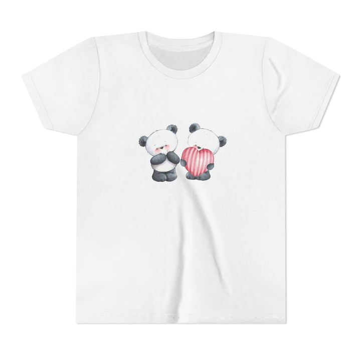 Panda Pair with Heart Kids' Graphic T-Shirt
