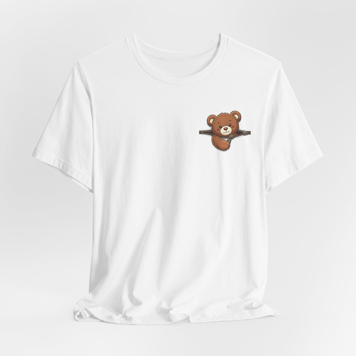 Peeking Brown Bear Unisex Graphic T-Shirt