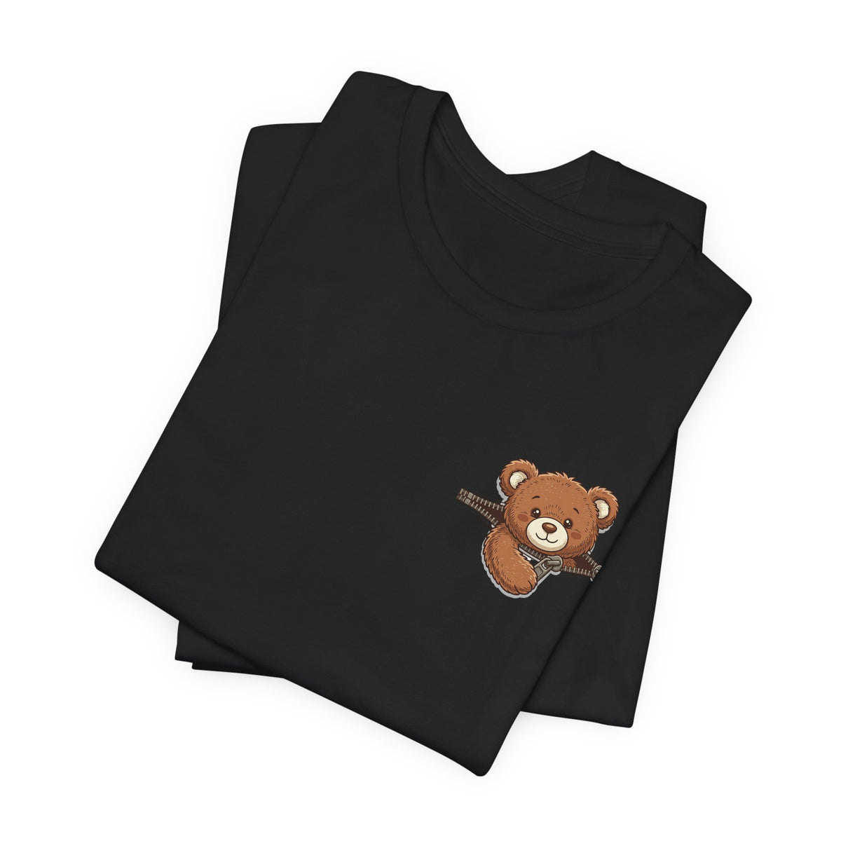 Peeking Brown Bear Unisex Graphic T-Shirt
