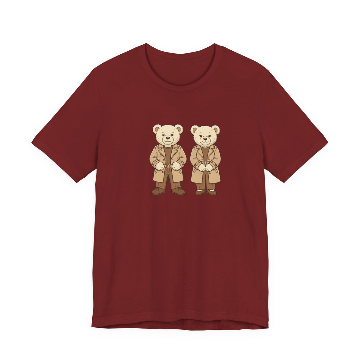Trench Coat Teddy Bears Unisex Graphic T-Shirt
