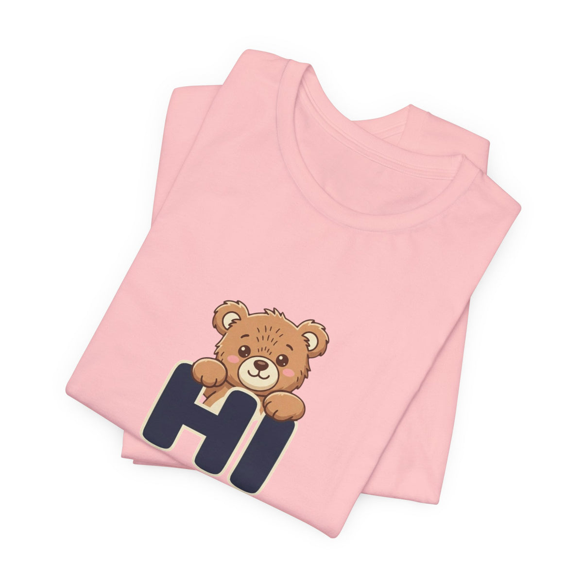 Hi Teddy Bear Unisex Graphic T-Shirt