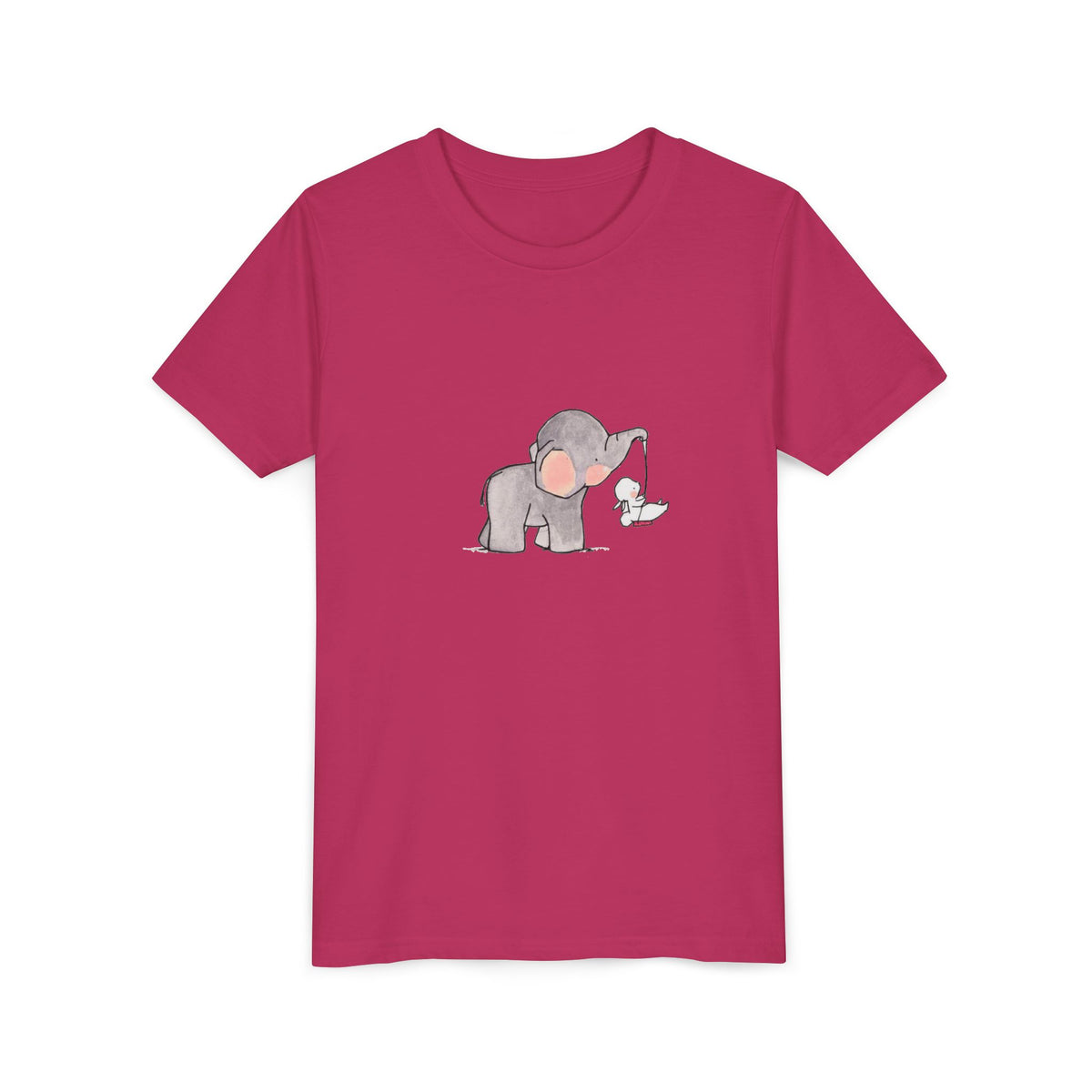 Elephant and Tiny Friend Kids' Graphic T-Shirt